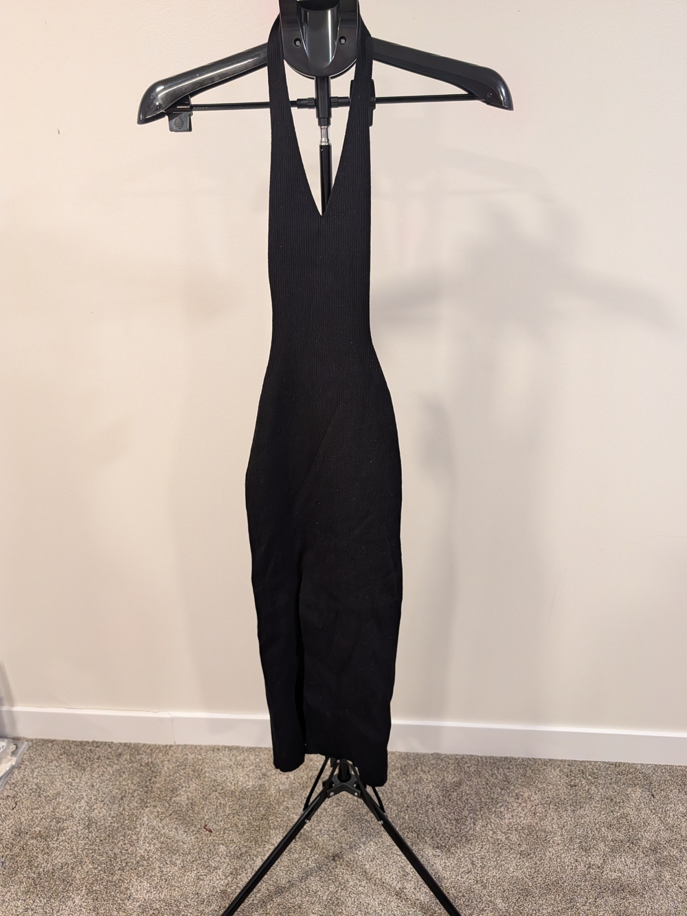 Windsor Black Halter Maxi Dress